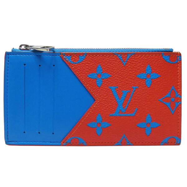 ルイ・ヴィトン　LOUIS VUITTON　モノグラムグロウ　コインカードケース/フラグメントケース　M14762　レッド/ブルー　【中古】【コンビニ受取対応商品】