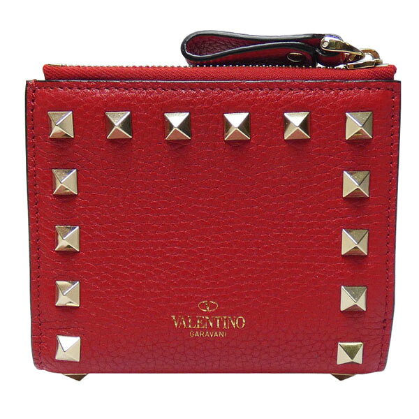 楽天市場】VALENTINO ロックスタッズ（カラーレッド）（財布・ケース