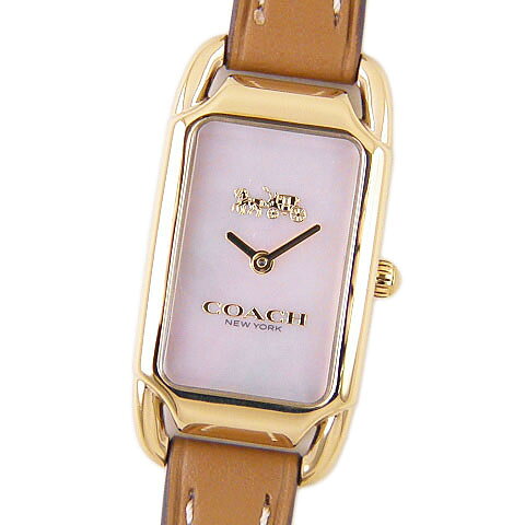 Rakuten - コーチ　COACH　レディース腕時計　ケイディ　CADIE　14504038　クオーツ　ピンクシェルダイヤル　【中古】【コンビニ受取対応商品】