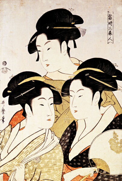 おしゃれ ふすま紙 浮世絵　1枚柄　デザイン襖紙（襖/ふすま/鳥の子/和紙/オシャレ/和風/和柄/張替/通販)