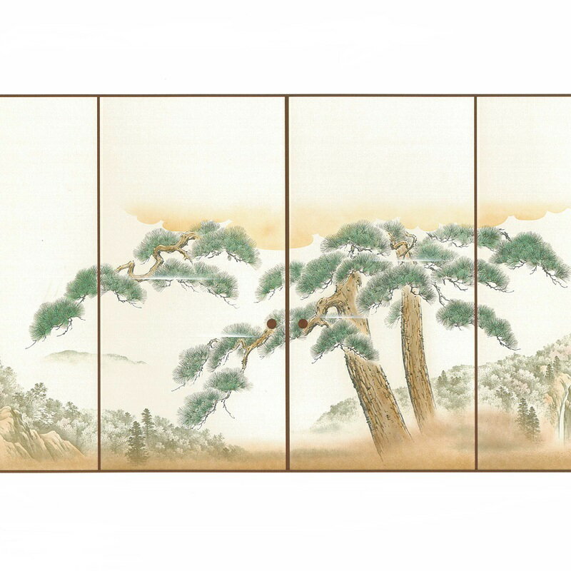 高級織物襖紙　深山悠久（しんざんゆうきゅう）　4枚組　（襖/襖紙/ふすま/ふすま紙/糸入り/織物/押入..