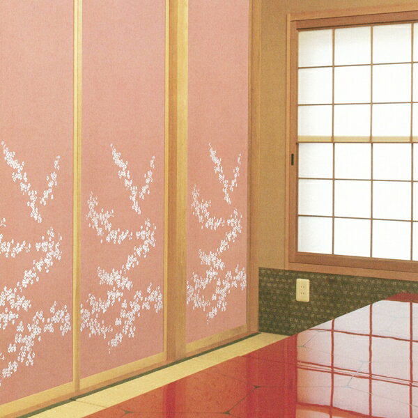 ふすま紙 和モダン　No．237　（襖紙/ふすま紙/壁紙/かべ紙/押入れ/おしゃれ/モダン/桜/さくら)