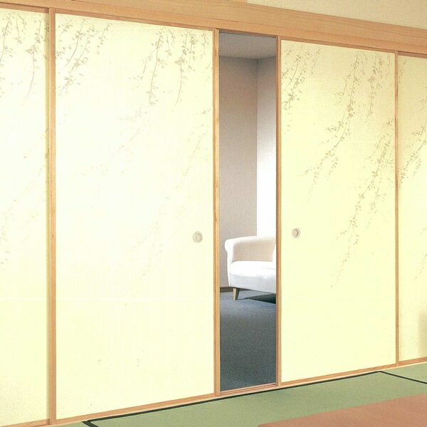 越前和紙　上新鳥の子襖紙　No．515　1枚柄　（ふすま/襖/ふすま紙/和紙/鳥の子/モダン/おしゃれ/張替/..