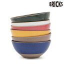 BRICKS（ブリックス)Bowl ボウル 500ml（日本製 美濃焼 陶器 温め程度のレンジ可 食洗機可 サラダボウル シリアルボウル 小丼 丸っこい 可愛い カラフル おしゃれ 高品質 メンズ対応 CHIPS 引出物 贈り物 パーティ ギフト)