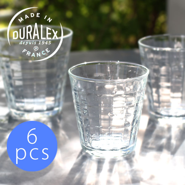 【お得な特別価格】DURALEX(デュラレックス)PRISME 1540 170cc 6個セット（プリズム 170cc)（ガラス コップ セット 焼酎 ウイスキー カフェ おしゃれ パーティ)【ギフト・返品不可】