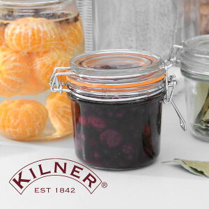 KILNER（キルナー）ROUND CLIPTOP JAR 0.35L（ラウンドクリップトップジャー）（保存 瓶 サラダ ピクルス ジャム ソース メイソンジャー おしゃれ）