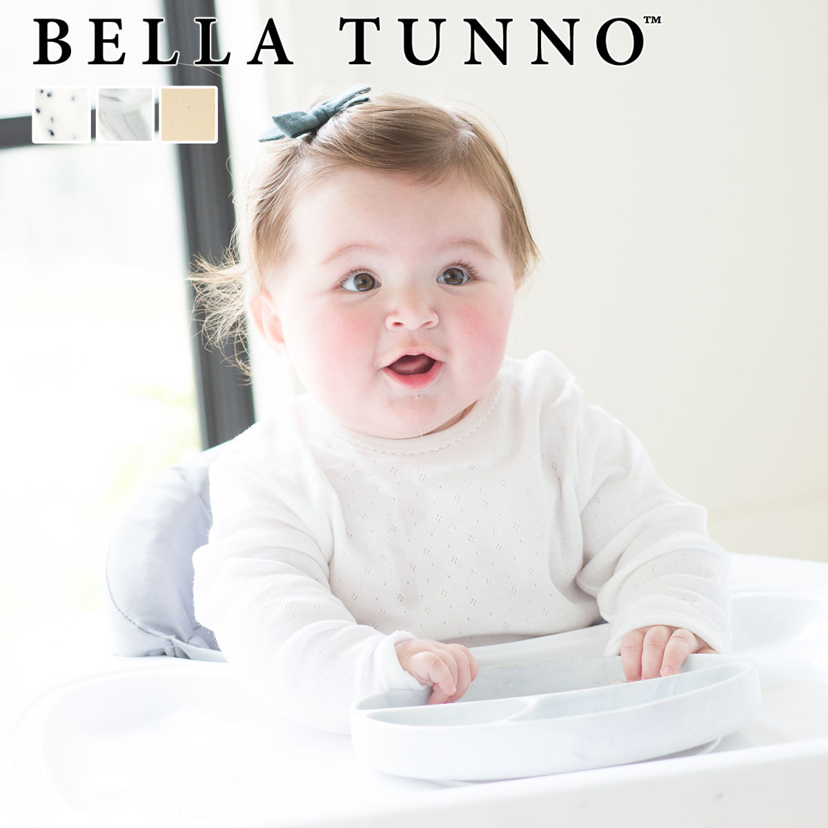 おしゃれなベビー食器 ベビー ランチプレート Wonder Plate Speckle W.Plate （ BELLA TUNNO ベラトゥーノ シリコン お皿 離乳食 食器 食洗機対応 電子レンジ対応 赤ちゃん 吸盤付 プレート ベビー食器 安心 安全 ひっくり返らない 出産祝い おしゃれ ）