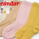 コンドル（condor）WARM COTTON KNEE SOCKS WITH SIDE OPENWORKサイドオープンワーク ワームコットンニーソックス（コンドルタイツ キッズ用 4歳-7歳用 スペイン製 出産祝い 子供服 ギフト 靴下 2592-2）