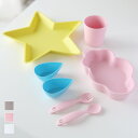 UNICOM(ユニコン) Nature Tableware Set（子供食器セット 7点セット お子様食器 お食事セット 男の子 女の子 食育 星 スター 雲 くも 空 ピンク キッズ ベビー )