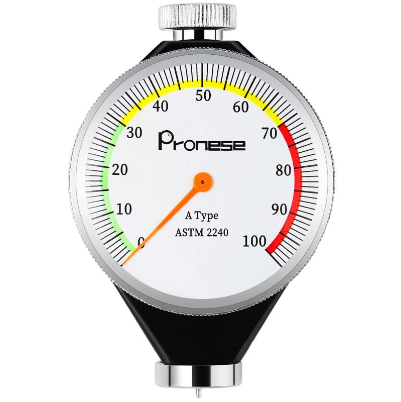 Pronese タイヤ硬度計 ゴム硬度計 Aタイプ ゴムタイヤ硬度測定 測定範囲0-100HA (標準型) 文字盤が色付き