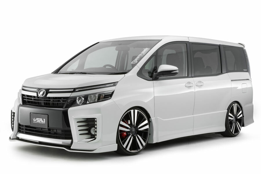 80VOXY(ヴォクシー)　ZSグレード用　前期専用　フロントフラップスポイラー（FRP）　純正色塗装済み！..