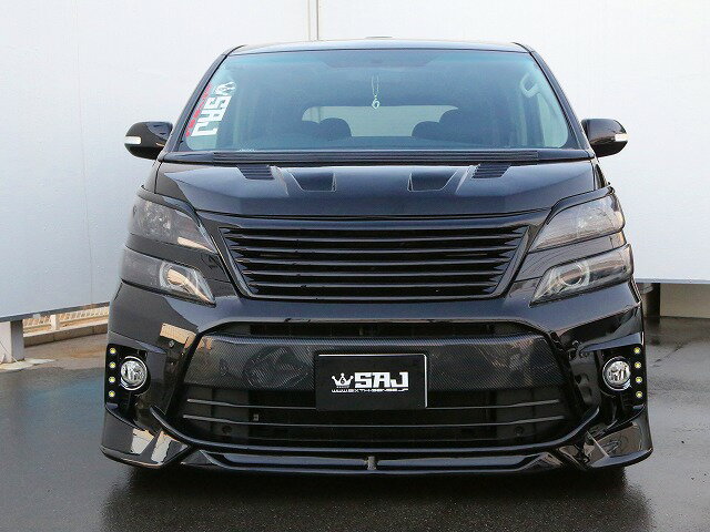 20系ヴェルファイア後期　Zグレード用 SEVENエアロ　フロントリップガーニッシュ　ABS製未塗装