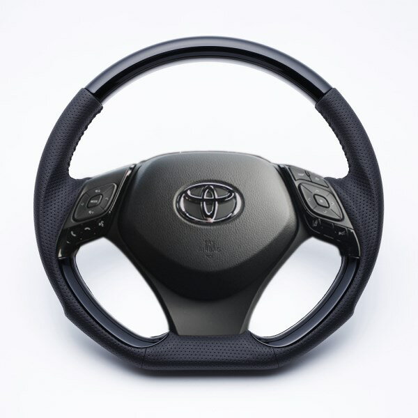Rakuten - C-HR　コンビステアリング　ブラックステッチ（ガングリップ）