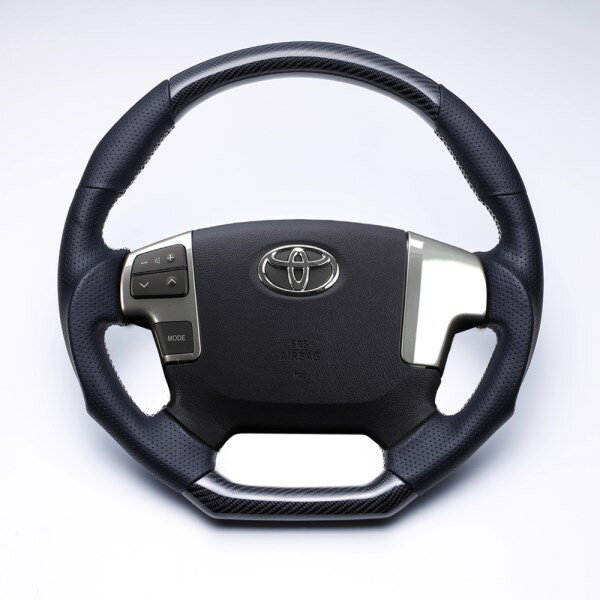 200ハイエース　トップグレード リアルカーボンDステアリング（本革＋リアルカーボン）