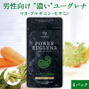 送料無料|パワーユーグレナ 90粒×4パック | ミドリムシ ユーグレナ みどりむし 高含有 高配合 マカ アルギニン セサミン 男性に人気 サプリ サプリメント 健康食品 栄養バランス 日本製 無添加