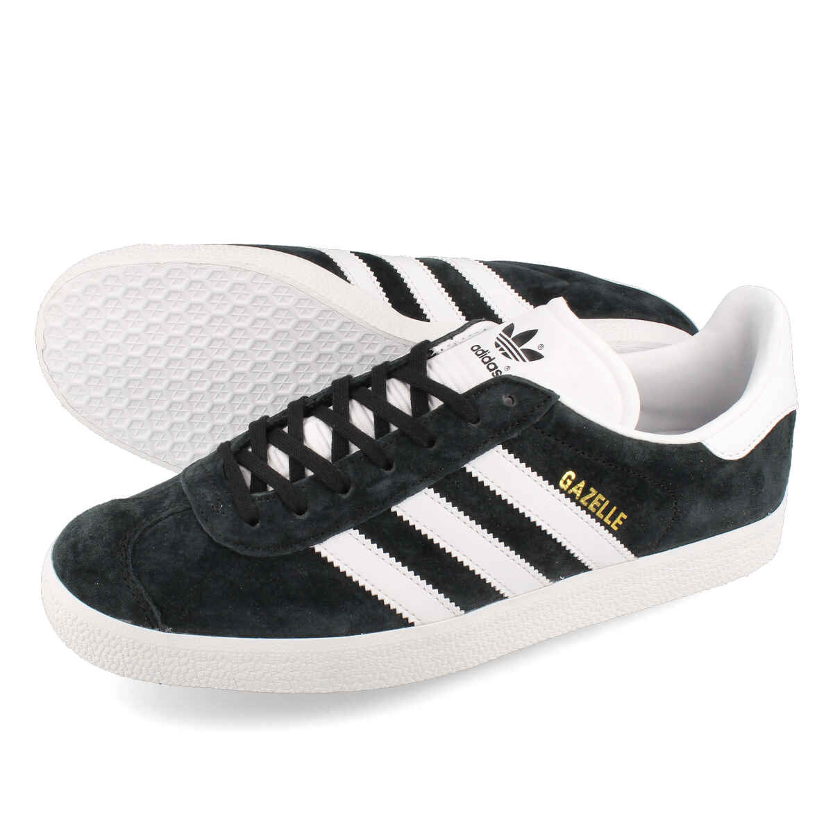 15時迄のご注文で即日発送可 adidas GAZELLE 【adidas Originals】 【メンズ】【レディース】アディダス ガッツレー ガゼル CORE BLACK/WHITE/GOLD MET