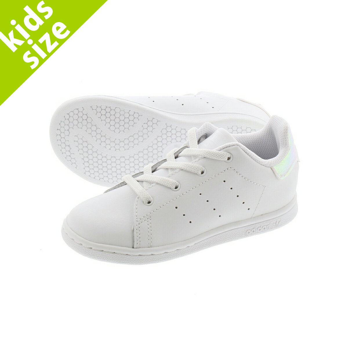 【キッズサイズ】【11.0〜16.5cm】adidas STAN SMITH EL I アディダス スタンスミス EL I FTWR WHITE/FTWR WHITE/CORE BLACK fu6675