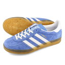 15時迄のご注文で即日発送可 adidas GAZELLE INDOOR アディダス ガゼル インドア ウィメンズ スエード BLUE FUSION/FTWR WHITE/GOLD METALLIC ブルー ホワイト hq8717