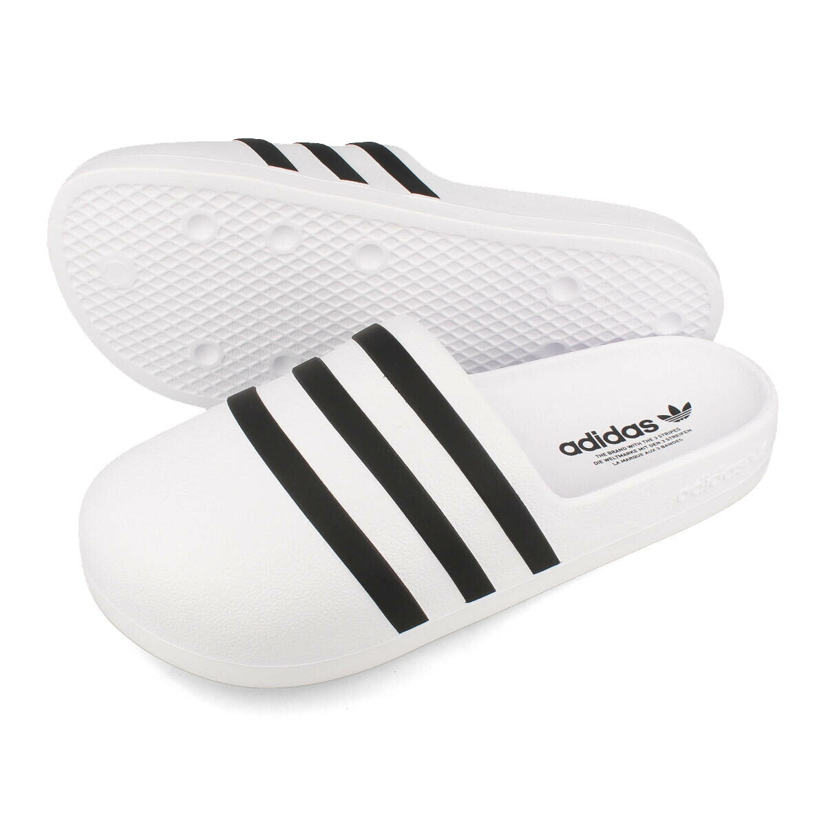  15時迄のご注文で即日発送可 adidas ADIFOM ADILETTE SLIDES アディダス ADIFOM アディレッタ スライド メンズ レディース サンダル FTWR WHITE/CORE BLACK/FTWR WHITE ホワイト hq7219