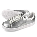 【プライスダウン】 15時迄のご注文で即日発送可 adidas STAN SMITH J アディダス スタンスミス J レディース スニーカー ローカット SILVER METALLIC/CORE BLACK/FTWR WHITE シルバー id7187