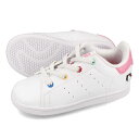 【プライスダウン】 15時迄のご注文で即日発送可 adidas STAN SMITH EL I HELLO KITTY アディダス スタンスミス EL I ハローキティ ベビー 子ども スニーカー ローカット FTWR WHITE/FTWR WHITE/BLISS PINK ホワイト id7232