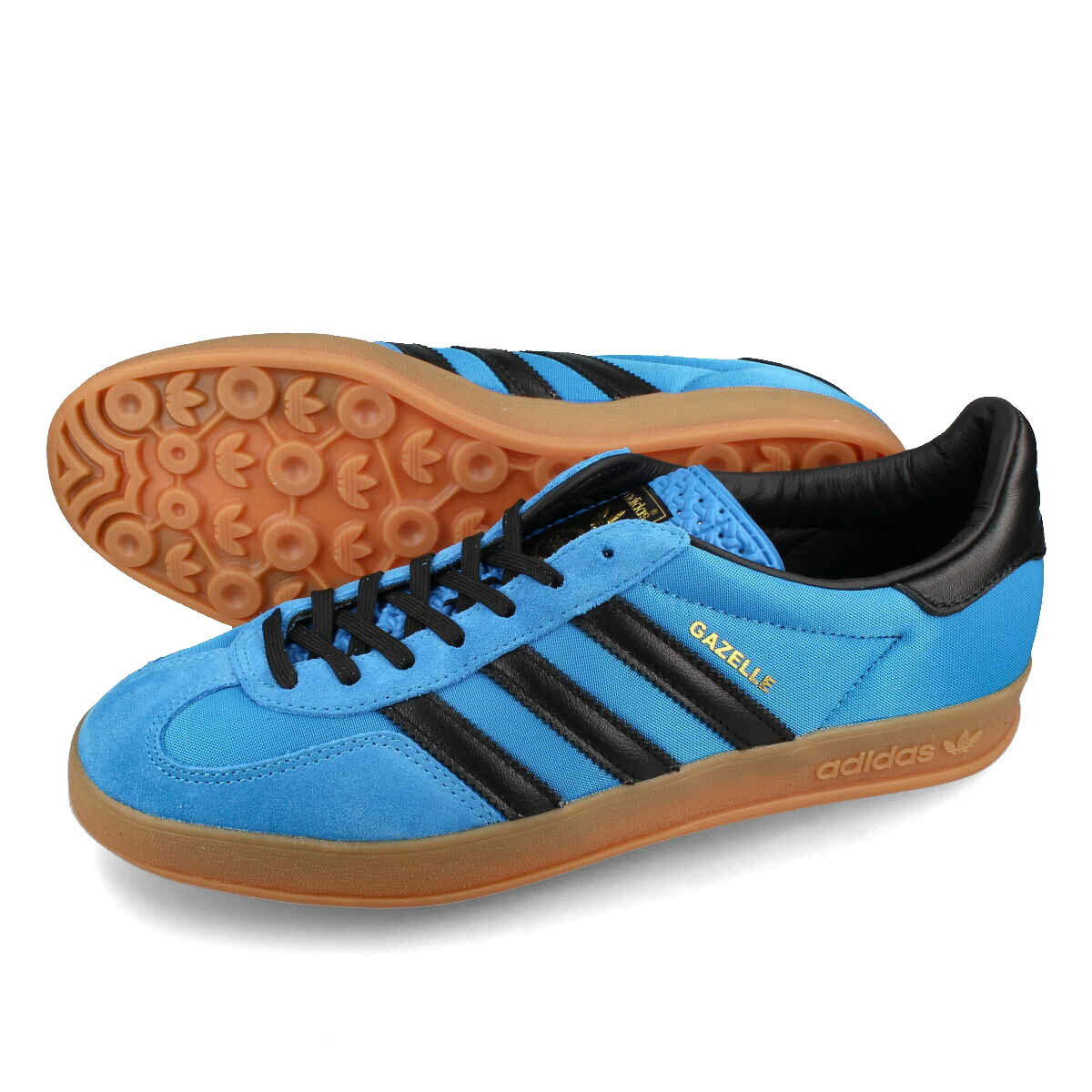  15時迄のご注文で即日発送可 adidas GAZELLE INDOOR アディダス ガゼル ガッツレー インドア メンズ レディース スニーカー ローカット BRIGHT BLUE/CORE BLACK/GUM ブルー ig4998