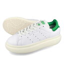 15時迄のご注文で即日発送可 adidas STAN SMITH PF W アディダス スタンスミス PF ウィメンズ レディース スニーカー ローカット FTWR WHITE/OFF WHITE/GREEN ホワイト ID2786 1