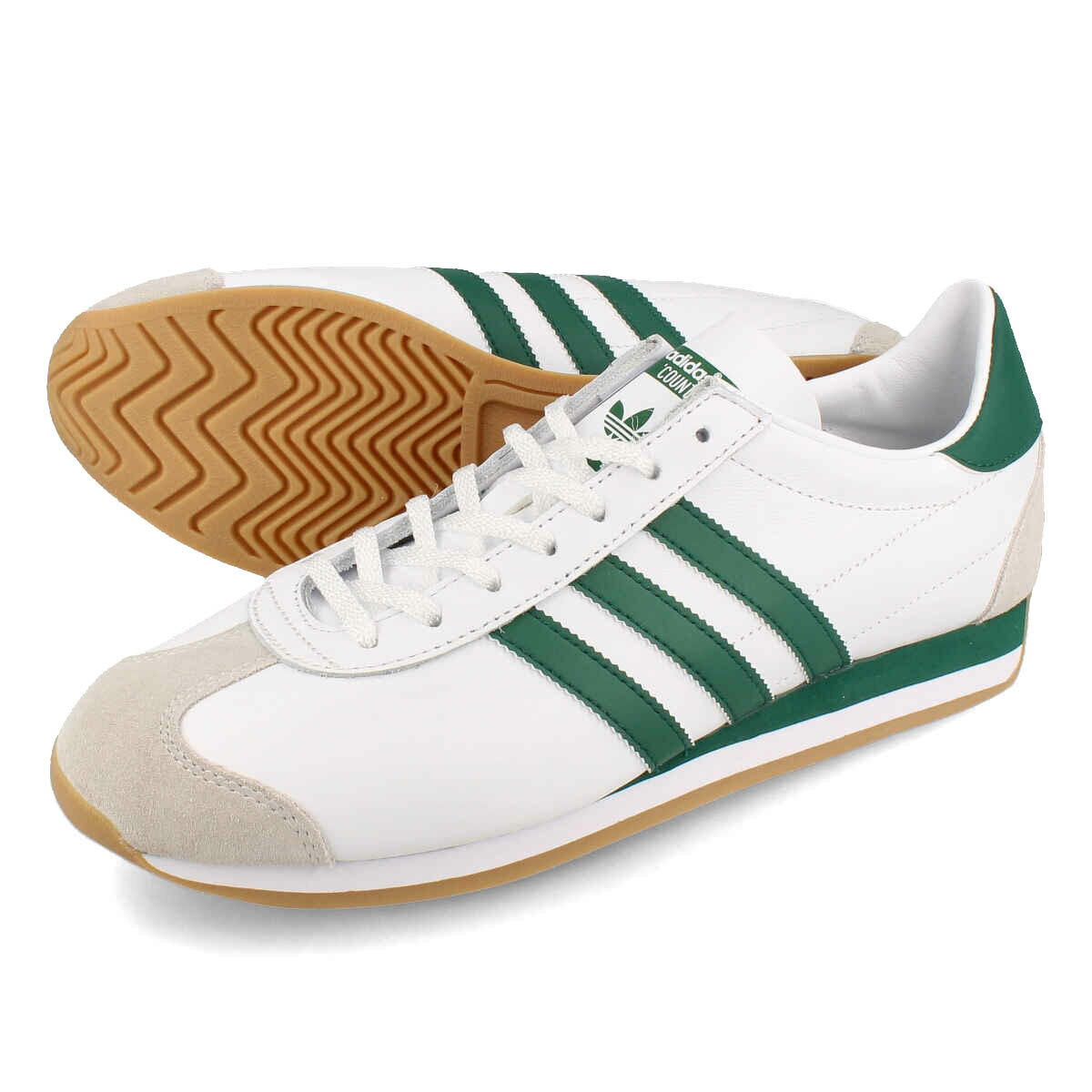 15時迄のご注文で即日発送可 adidas COUNTRY OG アディダス カントリー OG メンズ レディース スニーカー ローカット FTWR WHITE/CARRIAGE GREEN グリーン IF2856