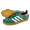 15̂ő adidas GAZELLE INDOOR AfB_X Kbc[ K[ ChA Y fB[X Xj[J[ [Jbg COLLEGE GREEN/FTWR WHITE/LUCID PINK O[ IG5929