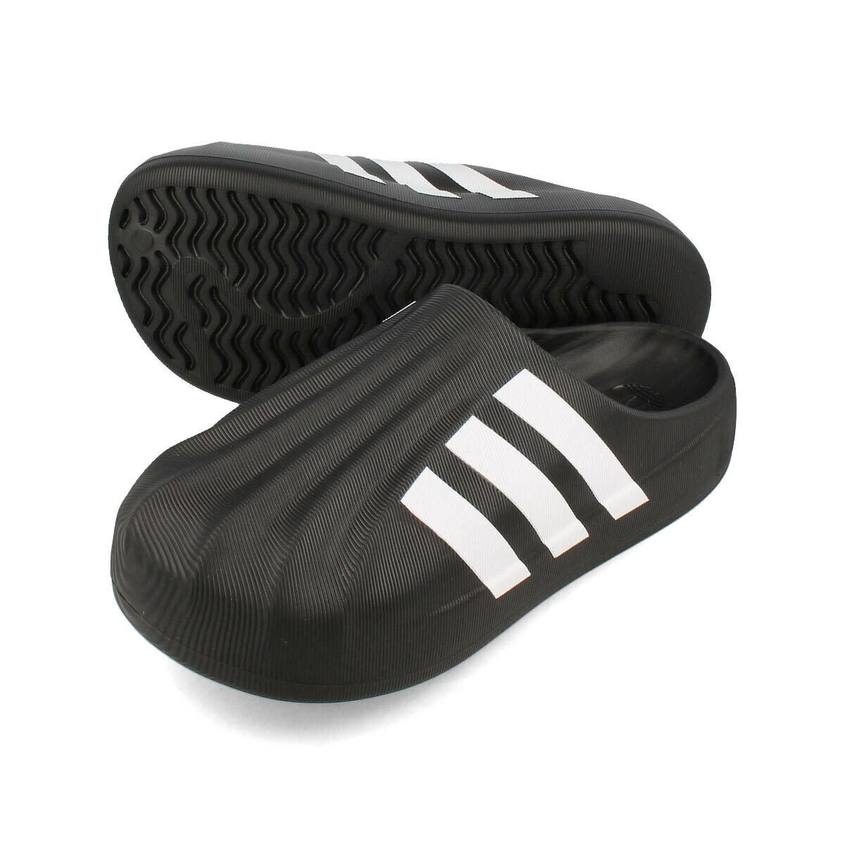 15時迄のご注文で即日発送可 adidas SST MULE アディダス SST ミュール メンズ レディース サンダル CORE BLACK/FTWR WHITE/FTWR WHITE ブラック IG8277