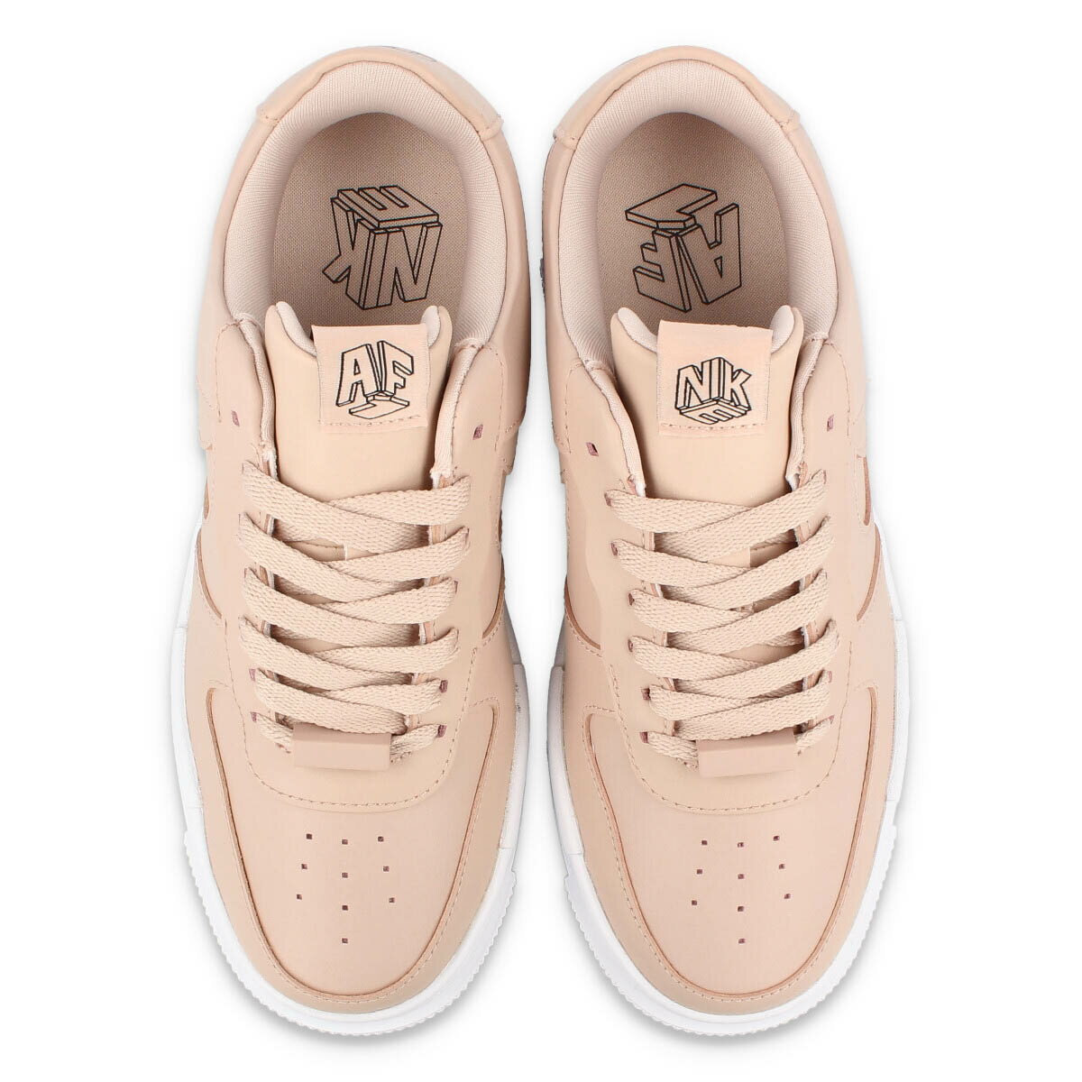 NIKE WMNS AIR FORCE 1 PIXCEL ナイキ ウィメンズ エアフォース 1 ピクセル PARTICLE BEIGE/PARTICLE BEIGE/BLACK ck6649-200