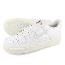 15̂ő NIKE AIR FORCE 1 '07 PRM iCL GA tH[X 1 07 v~A Y Xj[J[ [Jbg WHITE/WHITE/SAIL/TEAM RED zCg Vo[ DQ7664-100