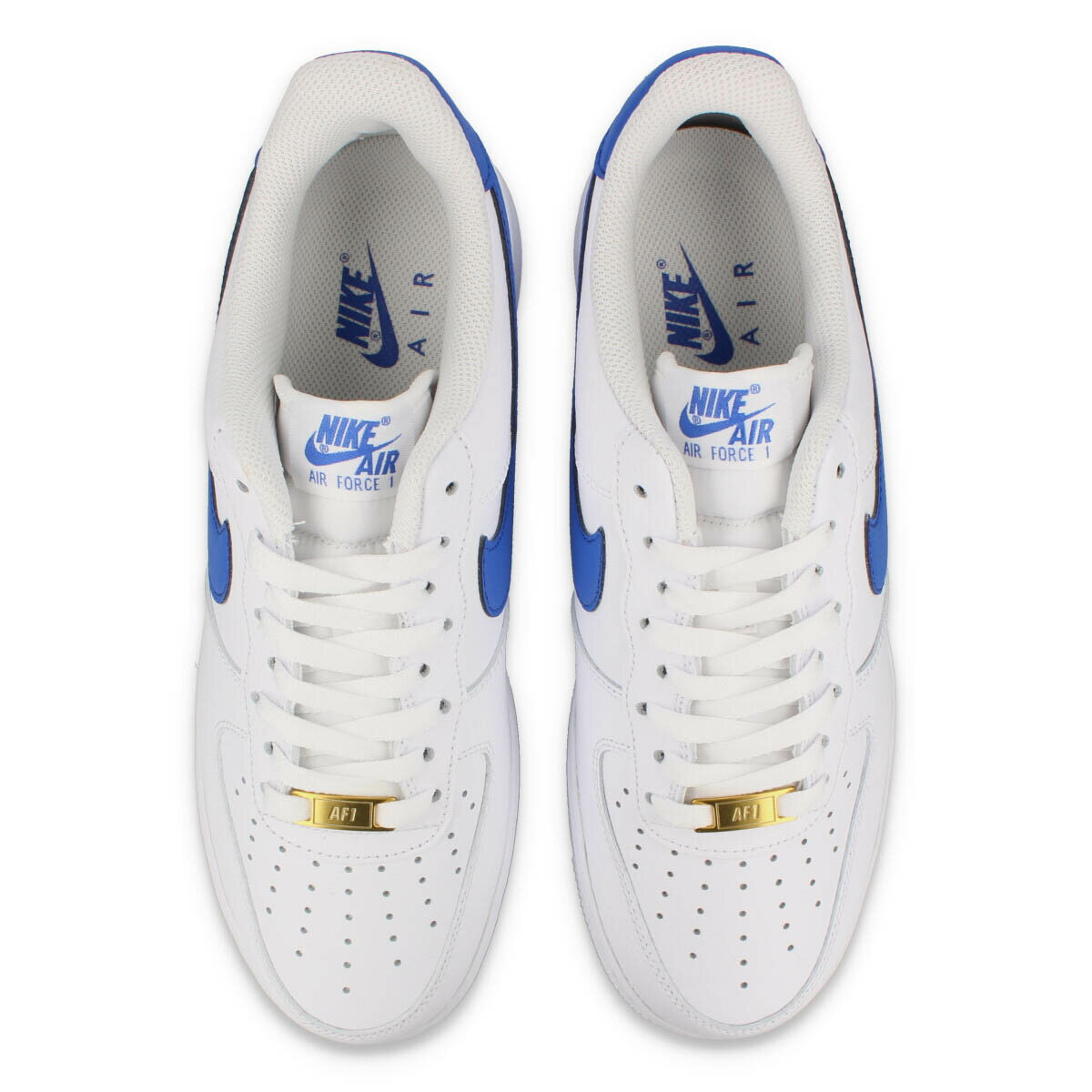 15時迄のご注文で即日発送可 NIKE AIR FORCE 1 '07 ナイキ エア フォース 1 07 メンズ ローカット WHITE/GAME ROYAL/WHITE ホワイト ブルー 白 青 dm2845-100 2