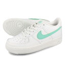 15時までのご注文で即日発送 NIKE AIR FORCE 1 GS ナイキ エア フォース 1 GS レディース スニーカー ローカット SUMMIT WHITE/EMERALD RISE ホワイト DV7762-104