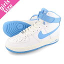 15時迄のご注文で即日発送可 NIKE WMNS AIR FORCE 1 HIGH OG QS ナイキ ウィメンズ エアフォース 1 ハイ OG QS レディース スニーカー ハイカット WHITE/UNIVERSITY BLUE/SAIL ホワイト dx3805-100-l