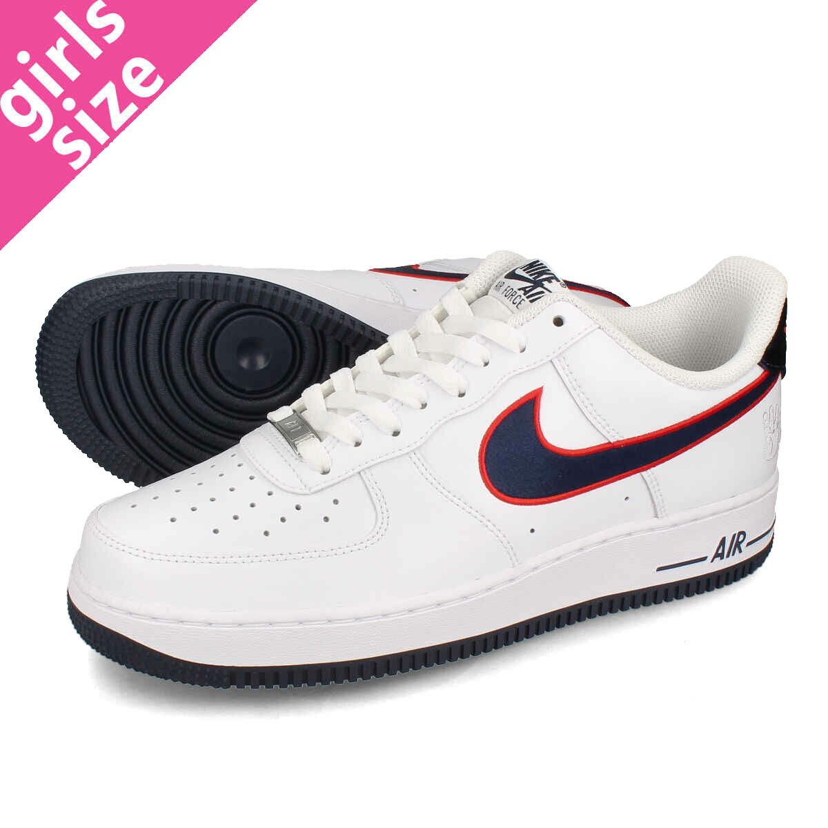 15Τʸ¨ȯ NIKE WMNS AIR FORCE 1 '07 HUSTON COMETS ʥ  ե 1 07 ǥ ˡ å WHITE/OBSIDIAN/UNIVERSITY RED/WOLF GREY ۥ磻 fj0710-100-l