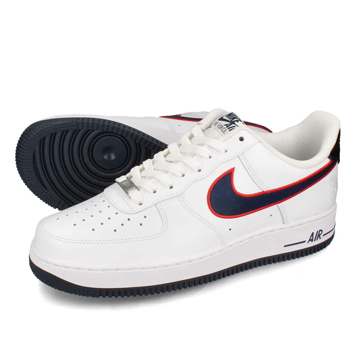 15Τʸ¨ȯ NIKE WMNS AIR FORCE 1 '07 HUSTON COMETS ʥ  ե 1 07  ˡ å WHITE/OBSIDIAN/UNIVERSITY RED/WOLF GREY ۥ磻 fj0710-100