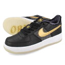 15̂ő NIKE AIR FORCE 1 LOW LV8 BG iCL GA tH[X 1 [ LV8 BG CO {ACe fB[X Xj[J[ [Jbg BLACK/METALLIC GOLD/WHITE ubN FN6977-010