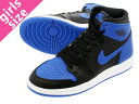 15̂ő NIKE AIR JORDAN 1 RETRO HIGH OG GS yROYALz iCL GA W[_ 1 g nC OG GS BLACK/VARSITY ROYAL/WHITE 575441-007