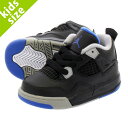 【ベビー サイズ】【8cm-16cm】 NIKE AIR JORDAN 4 RETRO TD 【MOTORSPORT AWAY】 ナイキ エア ジョーダン 4 レトロ TD BLACK/SOAR/MATTE SILVER/WHITE