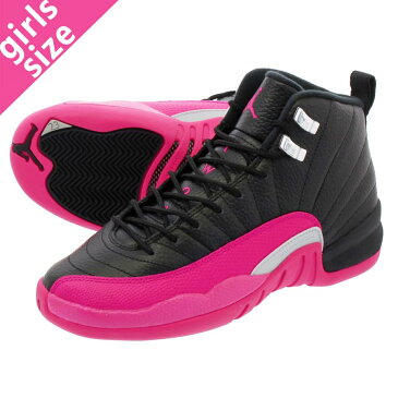 【大人気の女の子サイズ♪】 NIKE AIR JORDAN 12 RETRO GG ナイキ エア ジョーダン 12 レトロ GG BLACK/DEADLY PINK 510815-026