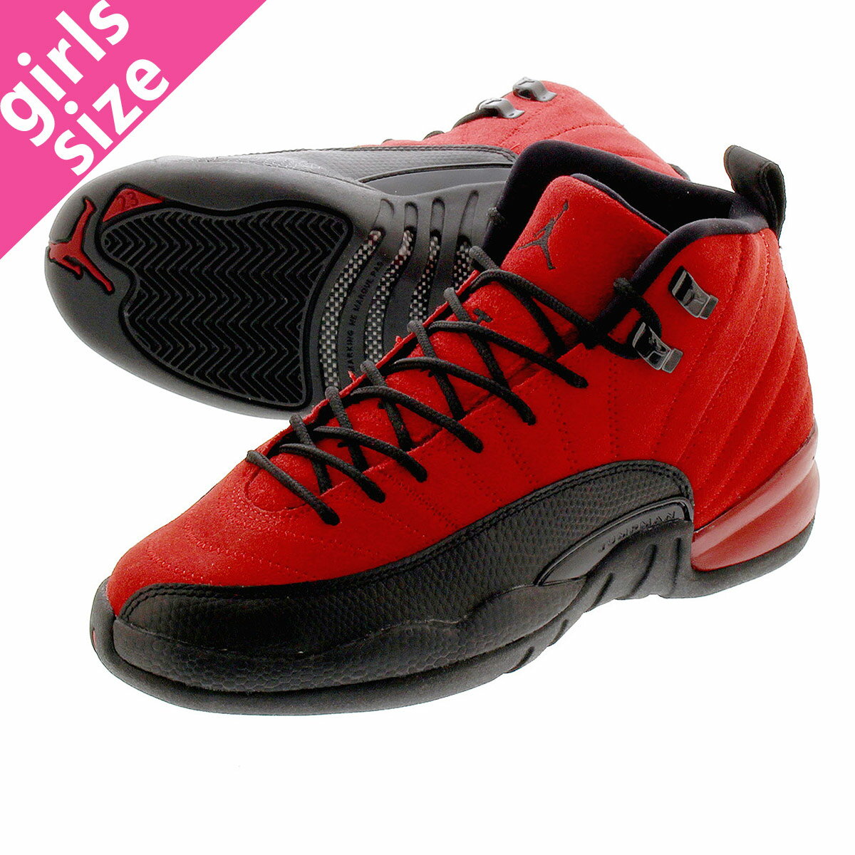 15時迄のご注文で即日発送可 NIKE AIR JORDAN 12 RETRO GS 【REVERSE FLU GAME】 ナイキ エア ジョーダン 12 レトロ GS VARSITY RED/BLACK 153265-602 1