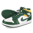 15̂ő NIKE AIR JORDAN 1 MID ySEATTLE SUPERSONICSz iCL GA W[_ 1 ~bh NOBLE GREEN/POLLEN/WHITE 554724-371