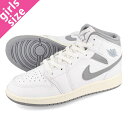 15時迄のご注文で即日発送可 NIKE AIR JORDAN 1 MID GS  ナイキ エア ジョーダン 1 ミッド GS WHITE/STEALTH/SAIL 554725-135