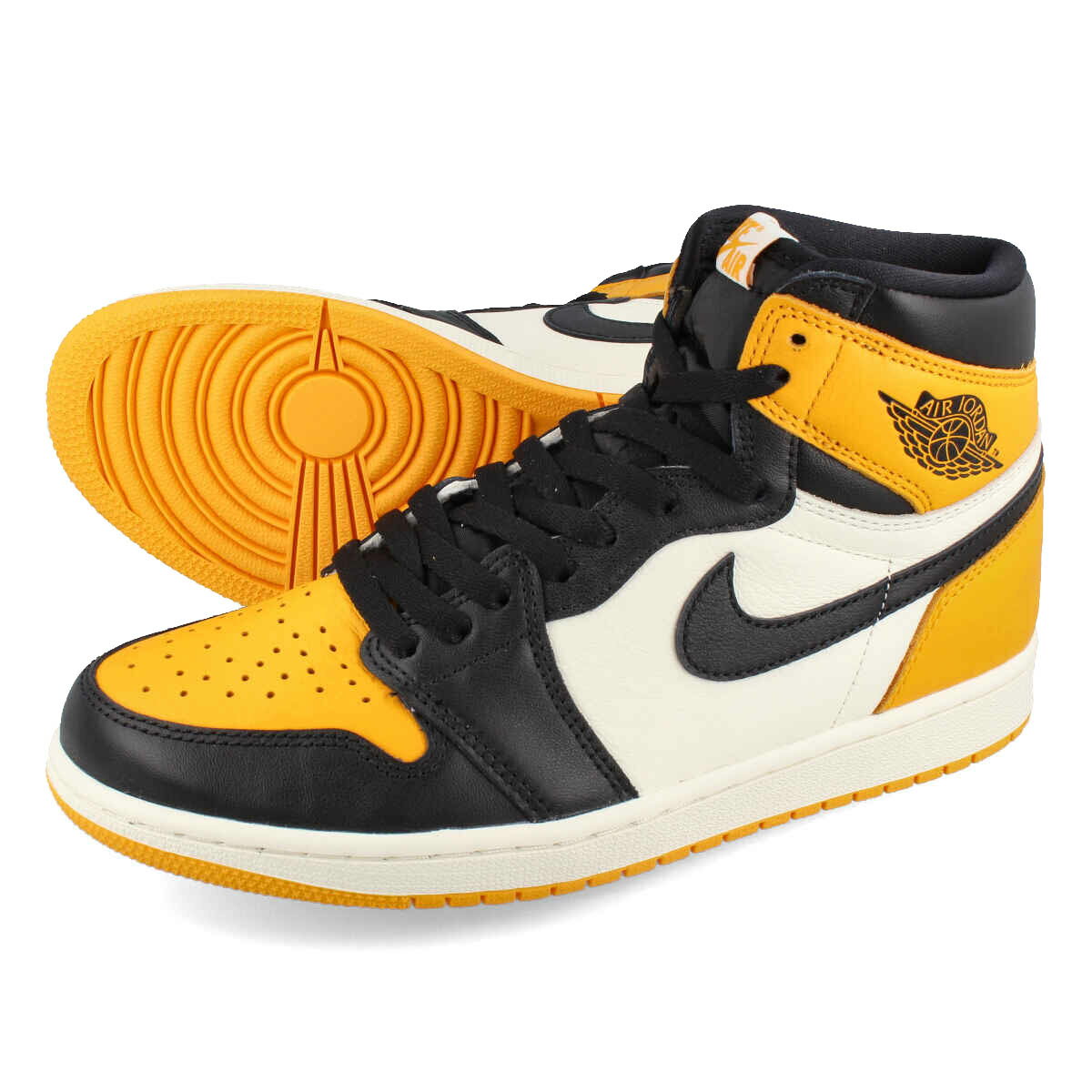 15時迄のご注文で即日発送可 NIKE AIR JORDAN 1 RETRO HIGH OG 【YELLOW TOE】 ナイキ エア ジョーダン 1 レトロ ハイ OG BLACK/TAXI/WHITE 555088-711