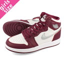 15̂ő NIKE AIR JORDAN 1 RETRO HIGH OG GS iCL GA W[_ 1 g nC OG GS fB[X Xj[J[ nCJbg BORDEAUX/METALLIC SILVER/WHITE {h[ Vo[ zCg 575441-611