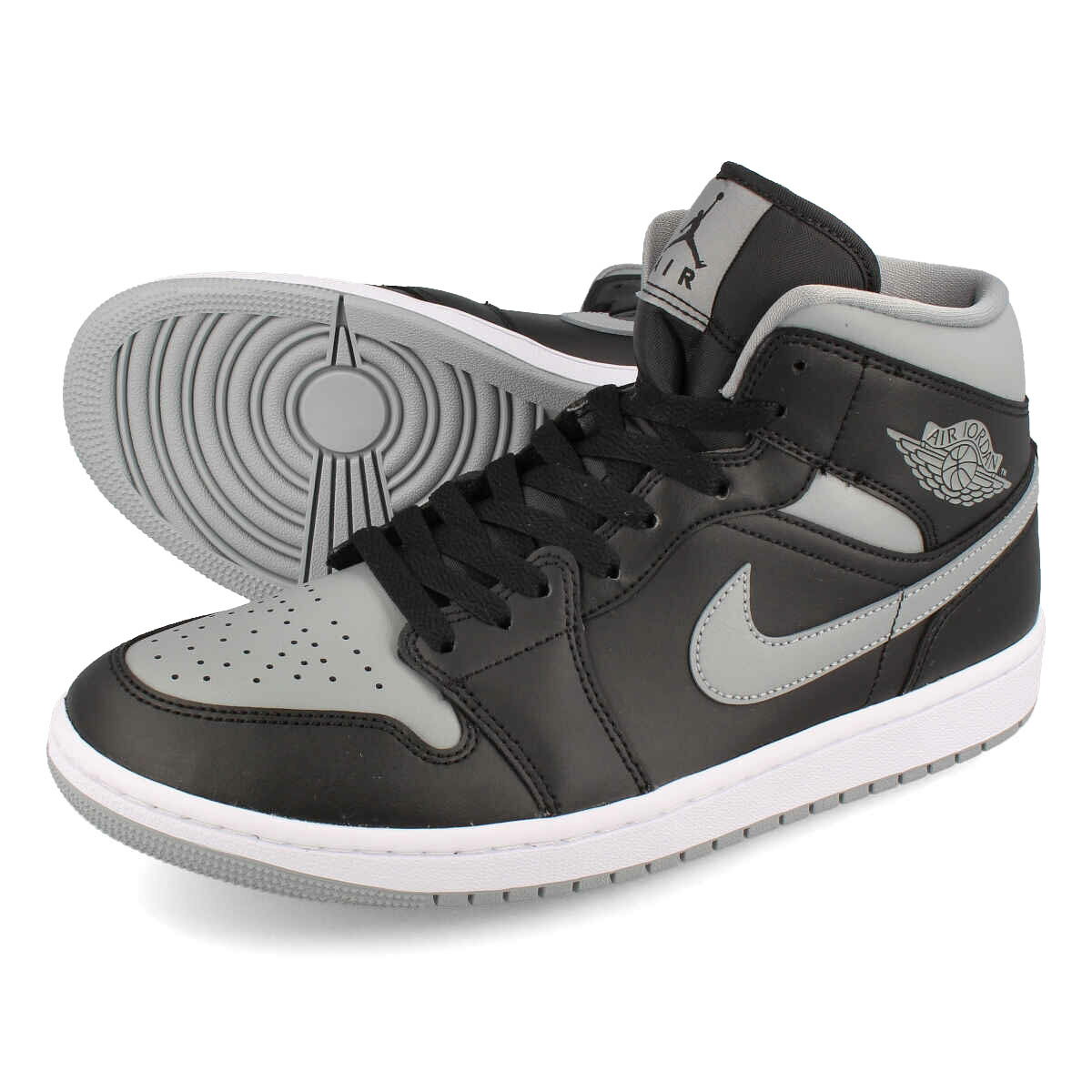 NIKE WMNS AIR JORDAN 1 MID ナイキ ウィメンズ エア ジョーダン 1 ミッド BLACK/MEDIUM GREY bq6472-007