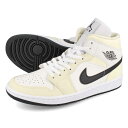 15̂ő NIKE WMNS AIR JORDAN 1 MID iCL EBY GA W[_ 1 ~bh COCONUT MILK/BLACK bq6472-121