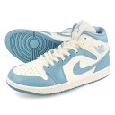 15̂ő NIKE WMNS AIR JORDAN 1 MID iCL EBY GA W[_ 1 ~bh SAIL/SAIL/WORN BLUE bq6472-141