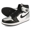 15̂ő NIKE WMNS AIR JORDAN 1 RETRO HIGH OG ySILVER TOEz iCL EBY GA W[_ 1 g nC OG BLACK/BLACK/METALLIC SILVER cd0461-001